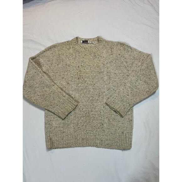 Marisa Christina Cable Knit Sweater Talbots Silk Wool VTG |‎ Cream | Size Medium - Picture 3 of 16